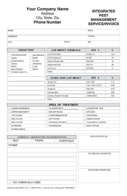 2672 imp service invoice