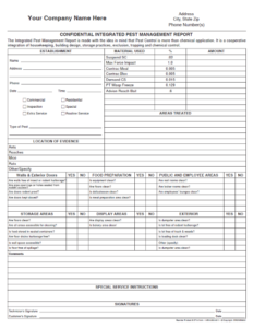 Crownmax 1 Confidential integrated pest management report