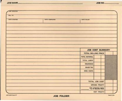 2770 job folder - expandable