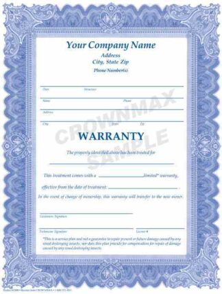 2806 Treatment Warranty