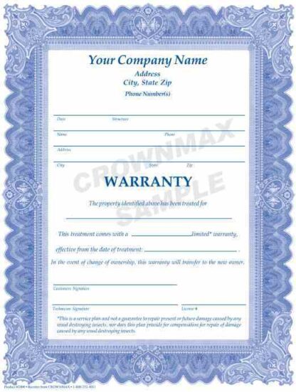 2806 treatment warranty