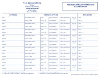 2906 Pesticide Application Record