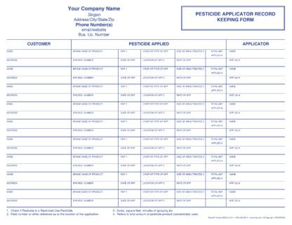 2906 pesticide application record