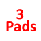 3 pads