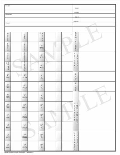 3014 materials list & work plan