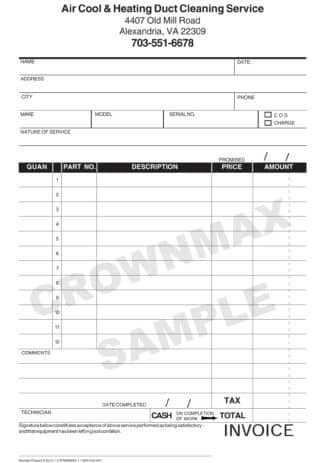 service invoice