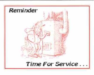 3405 Reminder Time For Service - Heat