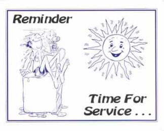 3408 Reminder Time For Service - Summer