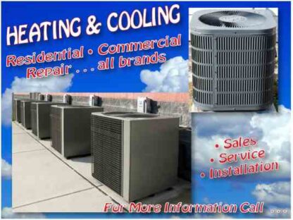 3452 heating & cooling postcard