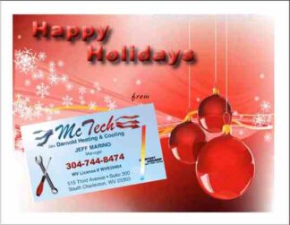 3470 Holiday HVAC Postcard