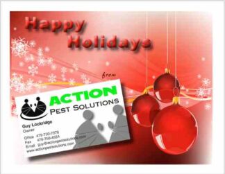 3470 Holiday Pest Postcard