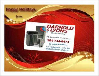 3471 Holiday HVAC Postcard