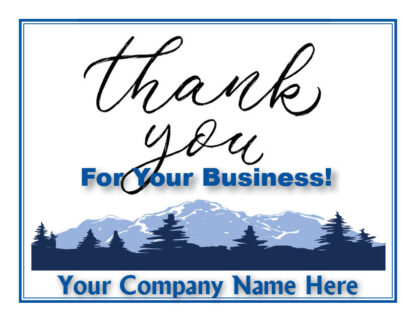 3477 thank you for your business postcard