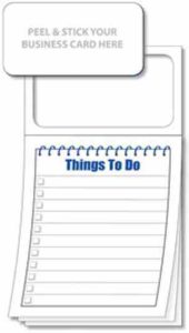 Using magnets for marketing 4 4101 magnetic notepad – things to do