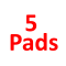 5 pads