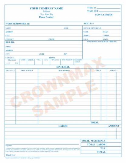 5122 service order