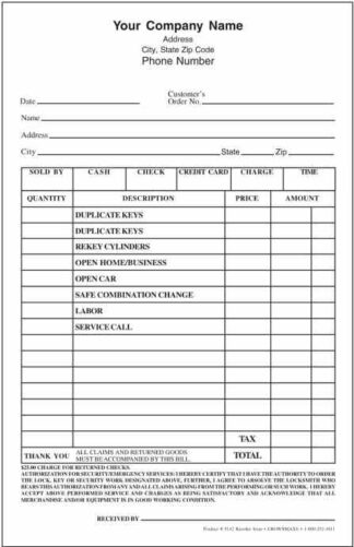 5143 Service Slip / Invoice