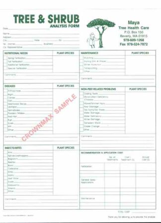 5553 Tree & Shrub Analysis