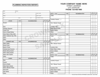 6542 Plumbing Inspection Report