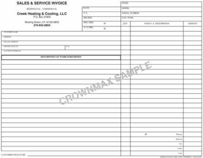 6803 Sales & Service Invoice