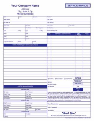 6829 Service Invoice