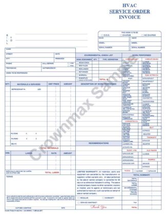 HVAC Service Order