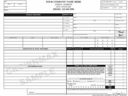 6863 Work Order / Invoice