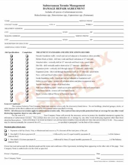 6902 Damage Repair Agreement