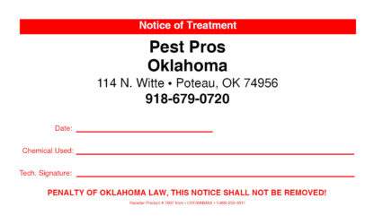 7007 oklahoma notice of treatment label