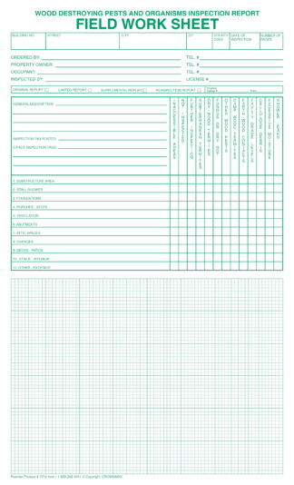 7016 Field Work Sheet