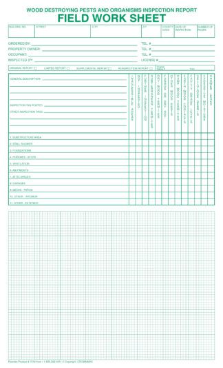 7016 Field Work Sheet