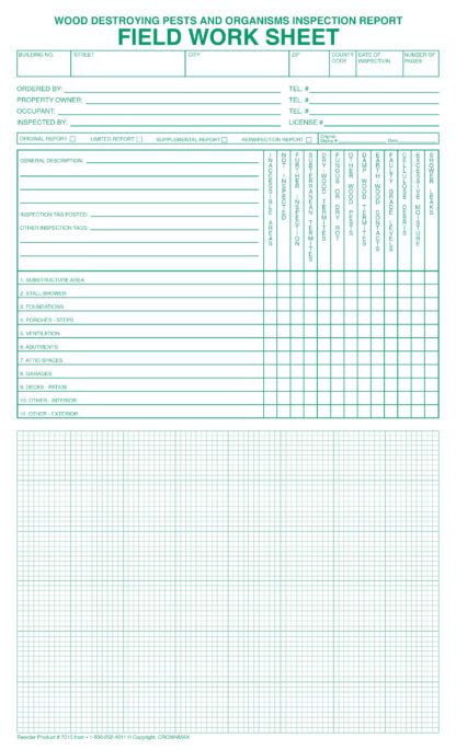 7016 Field Work Sheet