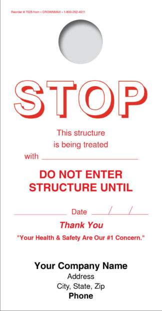 7025 Stop Treatment Door hanger