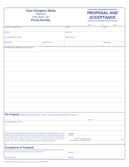 7029 proposal & acceptance