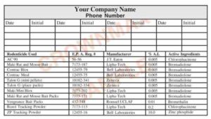Bait station records: what you need to know 1 7060 bait station label