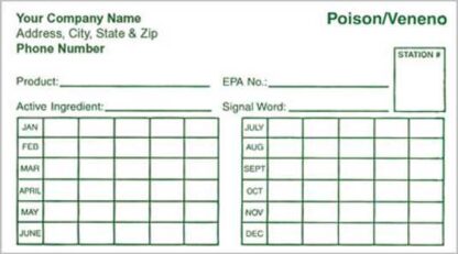 7061 bait station label