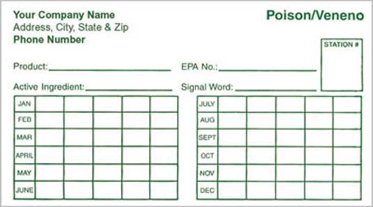 7061 – Bait Station Label 