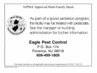 7064 NJPMA Approved Multi-Family Decal