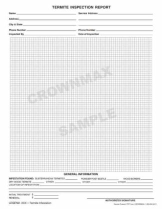 7078 Termite Inspection Report