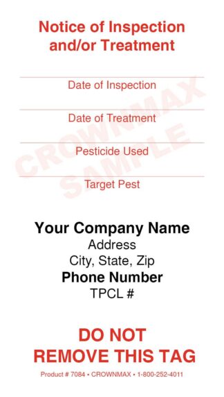 7084 – Notice of Inspection – Treatment