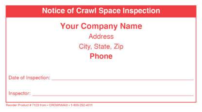 7123 crawl space inspection