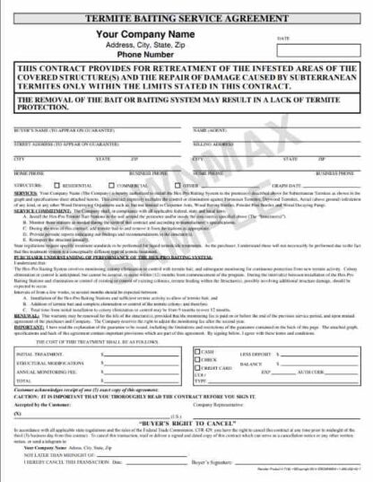 7137 Termite Baiting Service Agreement - Repair
