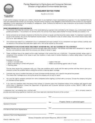 7148 FL Consumer Notice Form