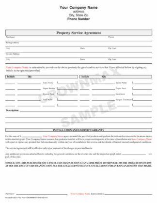 7153 Property Service Agreement