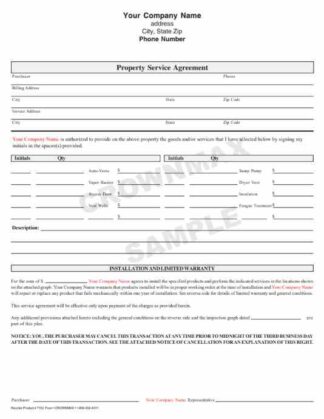 7153 Property Service Agreement