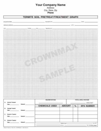 7161 Termite Soil Pretreat / Treatment Graph