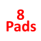 8 pads