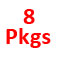400 – 8 pads/pkgs