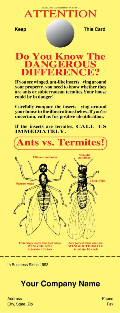 8215 Ants Vs Termite Door hanger
