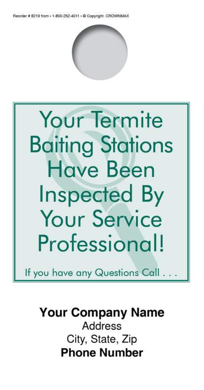 8219 Bait Station Door hanger